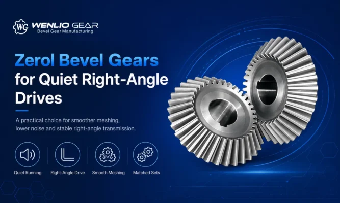 Zerol Bevel Gears for Quiet Right-Angle Drives