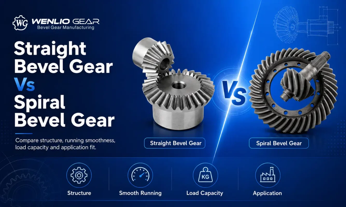 Straight Bevel Gear vs Spiral Bevel Gear
