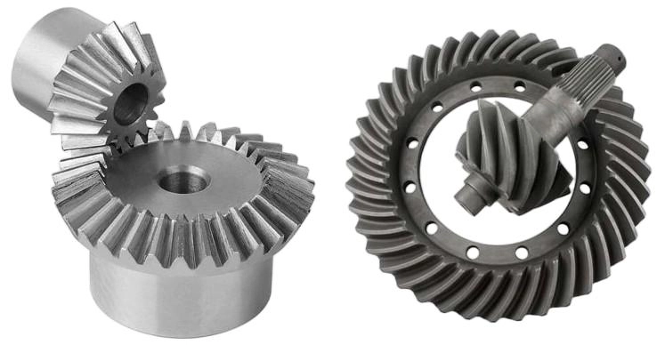 Straight Bevel Gear vs Spiral Bevel Gear