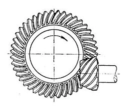 spiral Bevel Gear Drawing