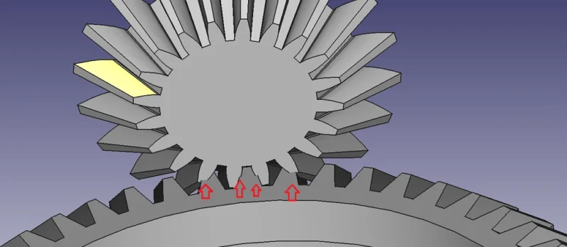 Bevel gear matching test