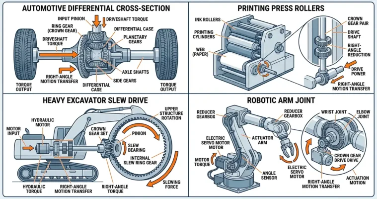 Crown Bevel Gear Applications