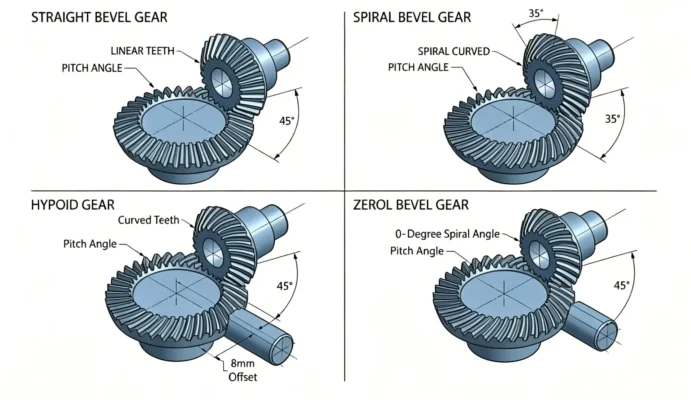 Matched bevel gear sets