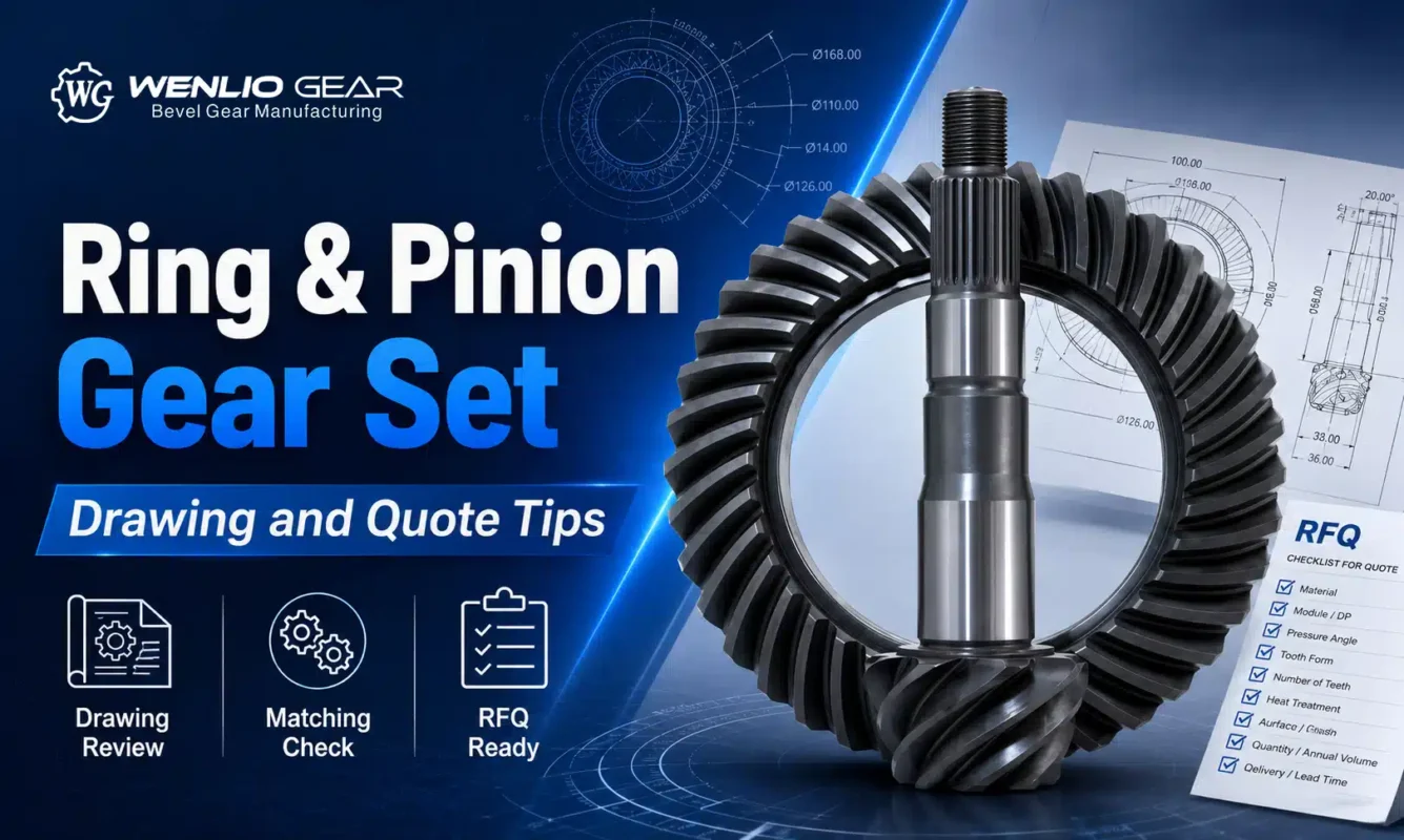 Ring and Pinion Gear Set Drawing and Quote Tips