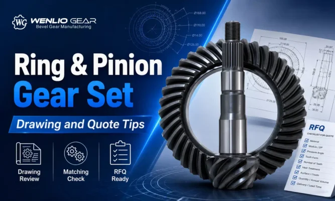 Ring and Pinion Gear Set Drawing and Quote Tips