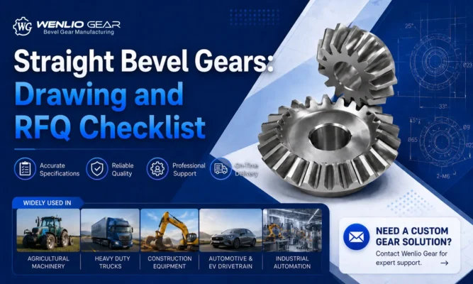 Straight Bevel Gears Drawing and RFQ Checklist