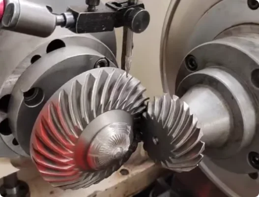 Bevel gear lapping meshing test