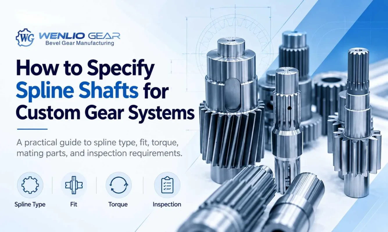 How to Specify Spline Shafts for Custom Gear Systems